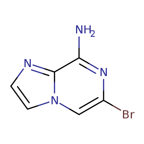 Brc1cn2ccnc2c(n1)N