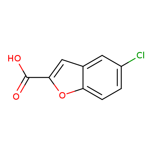 Clc1ccc2c(c1)cc(o2)C(=O)O