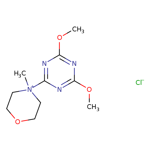 COc1nc(nc(n1)OC)[N+]1(C)CCOCC1.[Cl-]