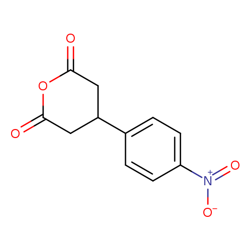 O=C1OC(=O)CC(C1)c1ccc(cc1)[N+](=O)[O-]