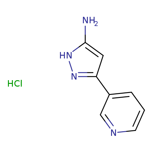 Nc1[nH]nc(c1)c1cccnc1.Cl