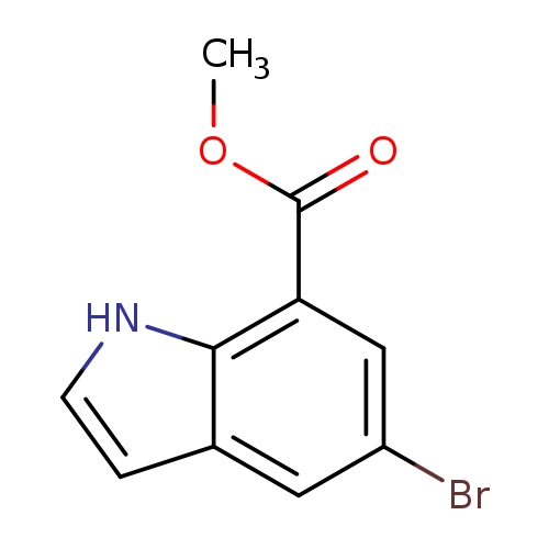 COC(=O)c1cc(Br)cc2c1[nH]cc2