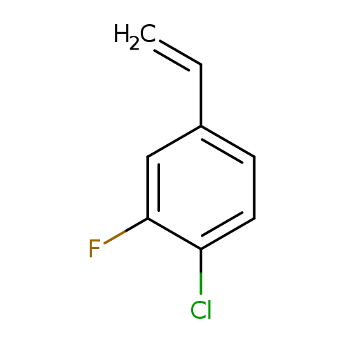 C=Cc1ccc(c(c1)F)Cl