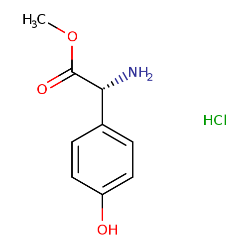 COC(=O)[C@@H](c1ccc(cc1)O)N.Cl