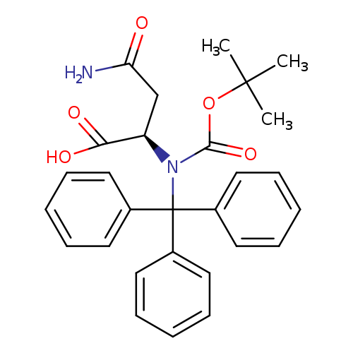 O=C(N(C(c1ccccc1)(c1ccccc1)c1ccccc1)[C@@H](C(=O)O)CC(=O)N)OC(C)(C)C