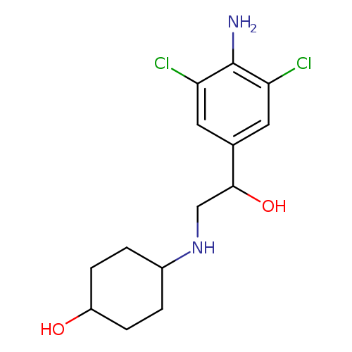 OC(c1cc(Cl)c(c(c1)Cl)N)CNC1CCC(CC1)O