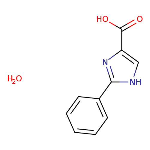 OC(=O)c1c[nH]c(n1)c1ccccc1.O