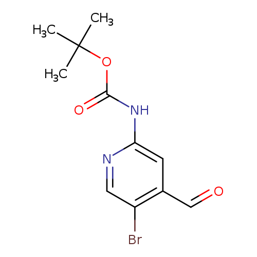 O=Cc1cc(ncc1Br)NC(=O)OC(C)(C)C