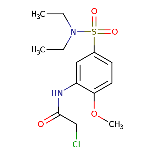 CCN(S(=O)(=O)c1ccc(c(c1)NC(=O)CCl)OC)CC