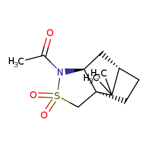 CC(=O)N1[C@H]2C[C@H]3C([C@]2(CS1(=O)=O)CC3)(C)C