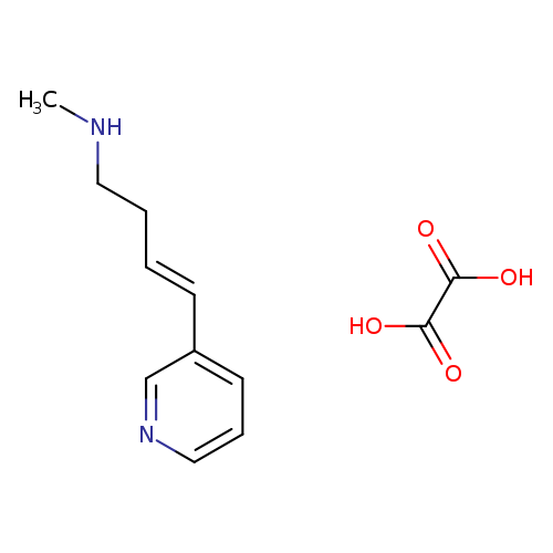 OC(=O)C(=O)O.CNCC/C=C/c1cccnc1
