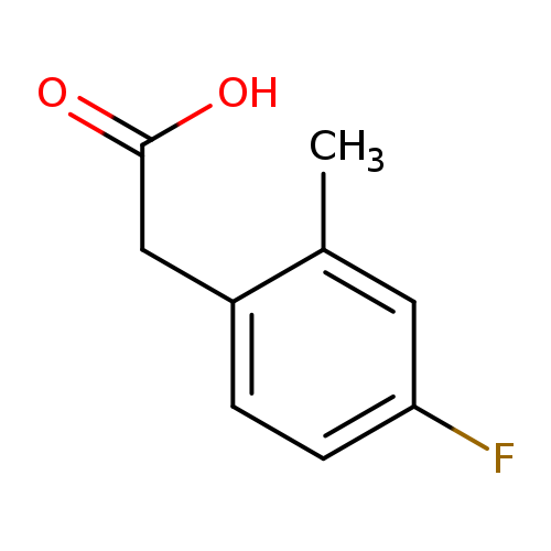 OC(=O)Cc1ccc(cc1C)F