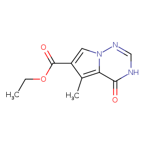 Cc1c(cn2c1c(=O)[nH]cn2)C(=O)OCC