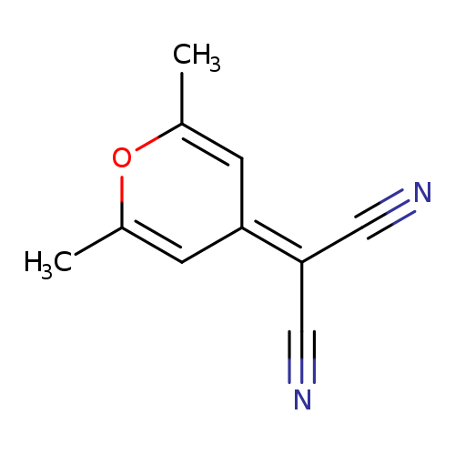 N#CC(=C1C=C(C)OC(=C1)C)C#N