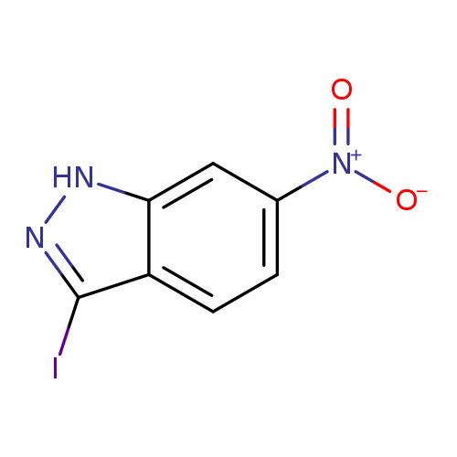 [O-][N+](=O)c1ccc2c(c1)[nH]nc2I