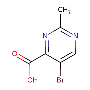 Cc1ncc(c(n1)C(=O)O)Br