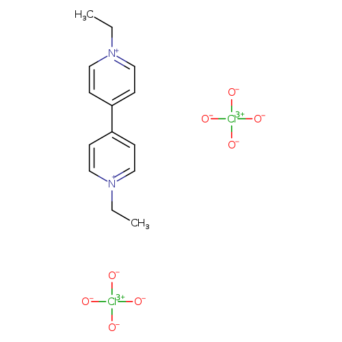 [O-][Cl](=O)(=O)=O.[O-][Cl](=O)(=O)=O.CC[n+]1ccc(cc1)c1cc[n+](cc1)CC