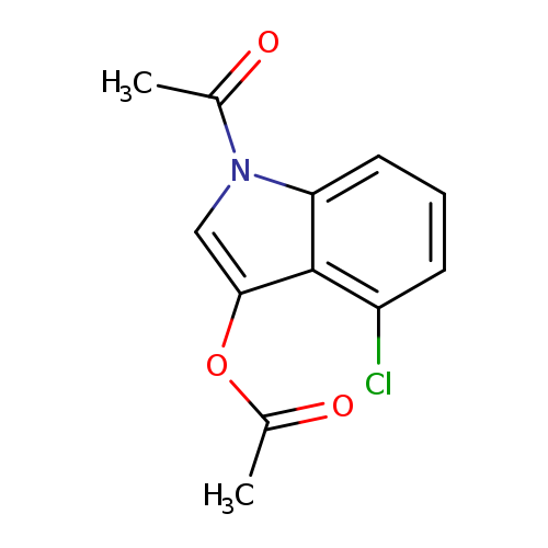 CC(=O)Oc1cn(c2c1c(Cl)ccc2)C(=O)C