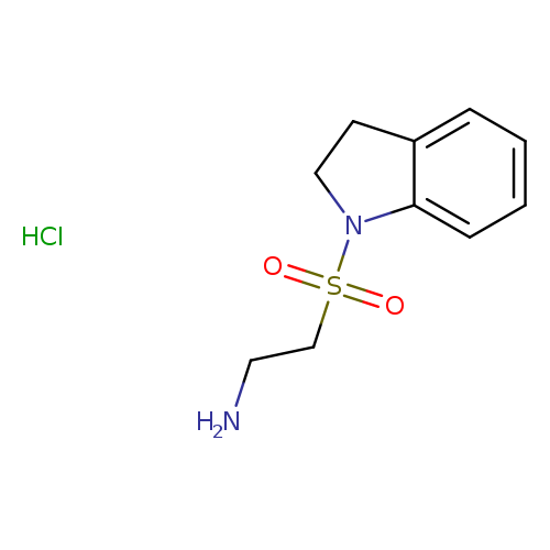 NCCS(=O)(=O)N1CCc2c1cccc2.Cl