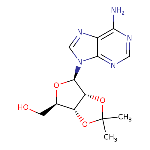 OC[C@H]1O[C@H]([C@H]2[C@@H]1OC(O2)(C)C)n1cnc2c1ncnc2N