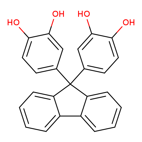 Oc1cc(ccc1O)C1(c2ccc(c(c2)O)O)c2ccccc2c2c1cccc2