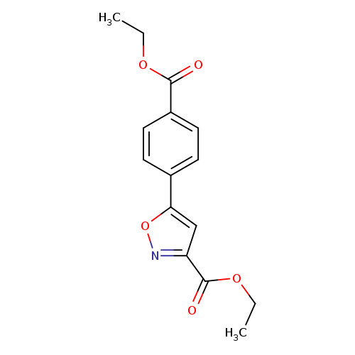 CCOC(=O)c1ccc(cc1)c1onc(c1)C(=O)OCC