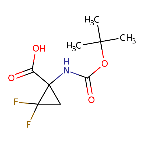 O=C(NC1(CC1(F)F)C(=O)O)OC(C)(C)C