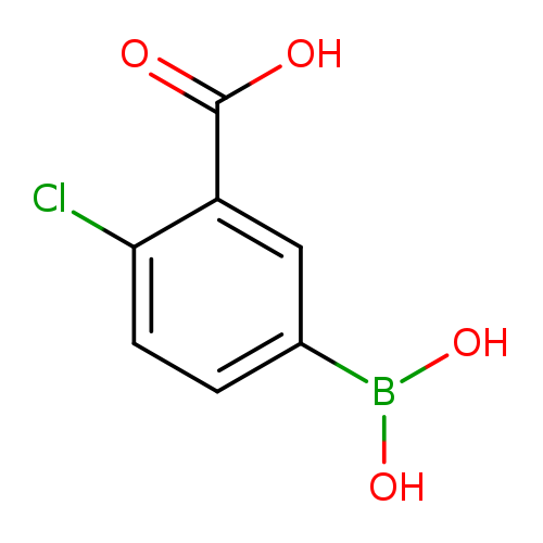 OB(c1ccc(c(c1)C(=O)O)Cl)O