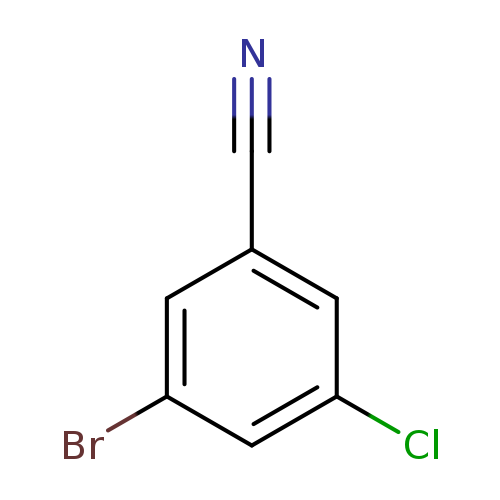 N#Cc1cc(Cl)cc(c1)Br