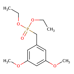 CCOP(=O)(Cc1cc(OC)cc(c1)OC)OCC