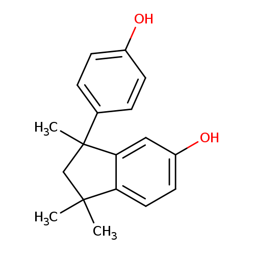 Oc1ccc(cc1)C1(C)CC(c2c1cc(O)cc2)(C)C