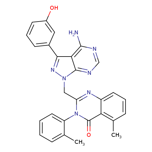 Oc1cccc(c1)c1nn(c2c1c(N)ncn2)Cc1nc2cccc(c2c(=O)n1c1ccccc1C)C