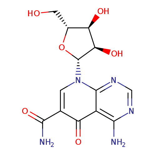 OC[C@H]1O[C@H]([C@@H]([C@@H]1O)O)n1cc(C(=O)N)c(=O)c2c1ncnc2N