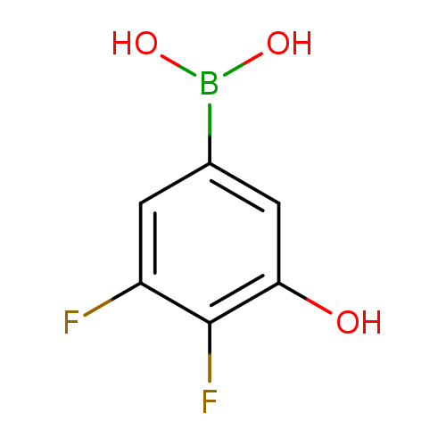 OB(c1cc(O)c(c(c1)F)F)O