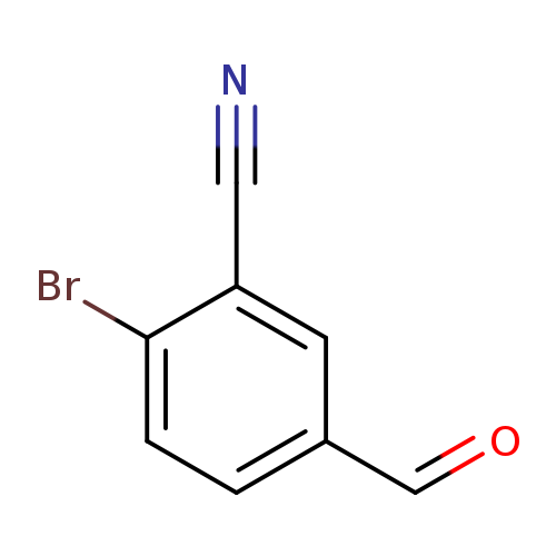 O=Cc1ccc(c(c1)C#N)Br