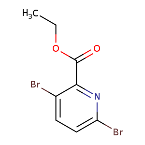 CCOC(=O)c1nc(Br)ccc1Br