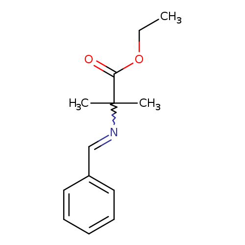 CCOC(=O)C(N=Cc1ccccc1)(C)C