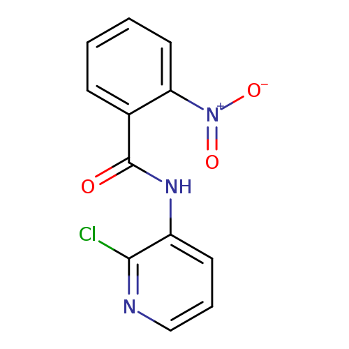 Clc1ncccc1NC(=O)c1ccccc1[N+](=O)[O-]
