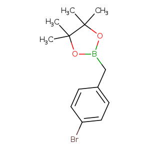 CC1(C)OB(OC1(C)C)Cc1ccc(cc1)Br