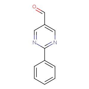 O=Cc1cnc(nc1)c1ccccc1