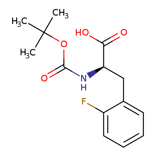 O=C(OC(C)(C)C)N[C@@H](C(=O)O)Cc1ccccc1F