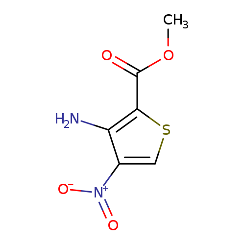 COC(=O)c1scc(c1N)[N+](=O)[O-]