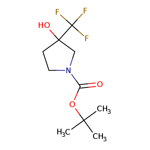 O=C(N1CCC(C1)(O)C(F)(F)F)OC(C)(C)C