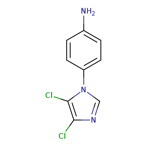 Nc1ccc(cc1)n1cnc(c1Cl)Cl