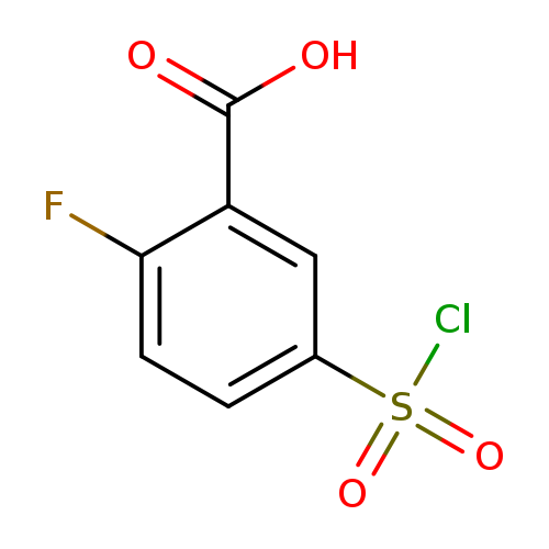 OC(=O)c1cc(ccc1F)S(=O)(=O)Cl