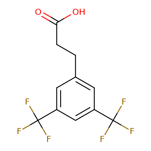 OC(=O)CCc1cc(cc(c1)C(F)(F)F)C(F)(F)F