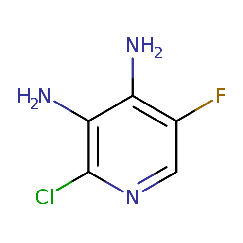 Fc1cnc(c(c1N)N)Cl