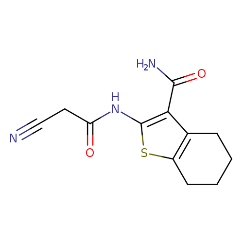 N#CCC(=O)Nc1sc2c(c1C(=O)N)CCCC2