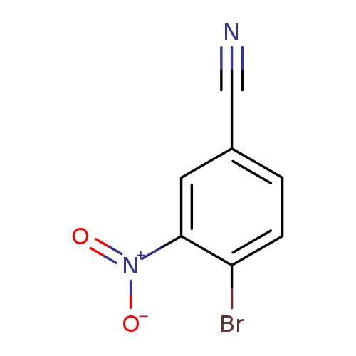 N#Cc1ccc(c(c1)[N+](=O)[O-])Br