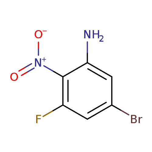 Brc1cc(N)c(c(c1)F)[N+](=O)[O-]